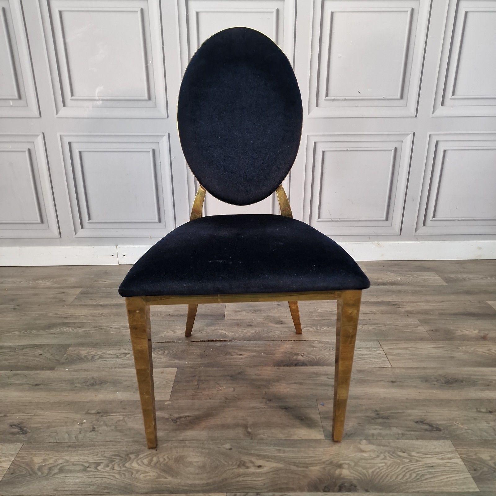 Vintage Dior Style Chair Gold Upholstered Dining Bedroom Seat Retro Mcm photo Furniture