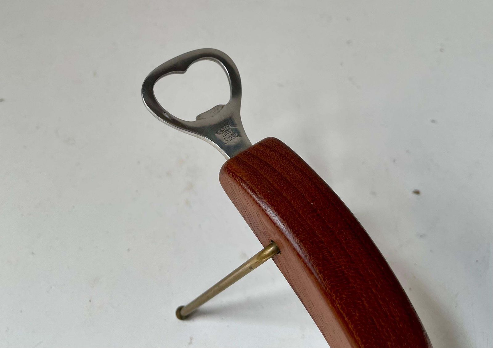 Vintage Danish Seahorse Corkscrew & Lobster Bottle Opener In Teak, 1960s photo vinterior