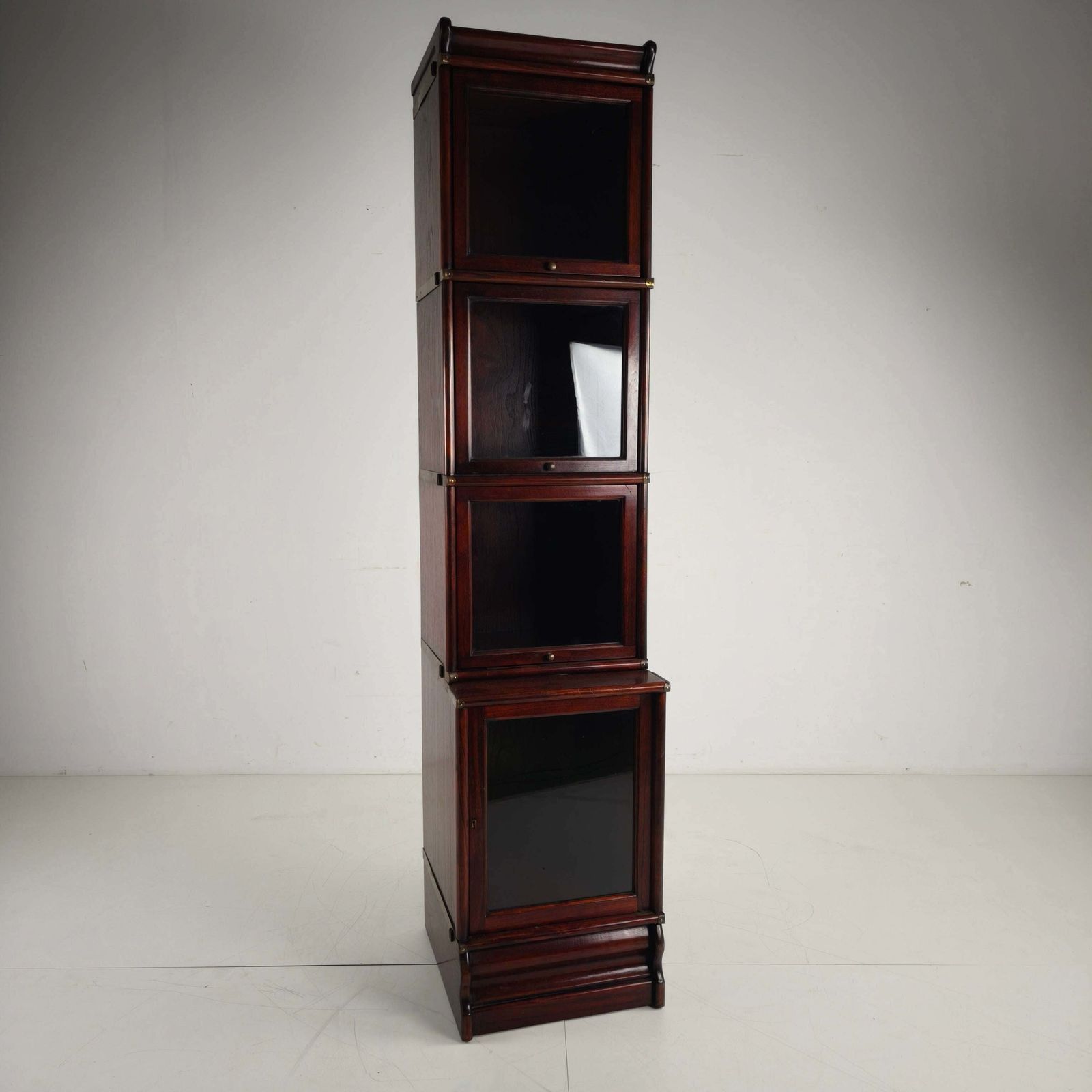 Late 20th Century Hardwood Barrister Bookcase photo Furniture