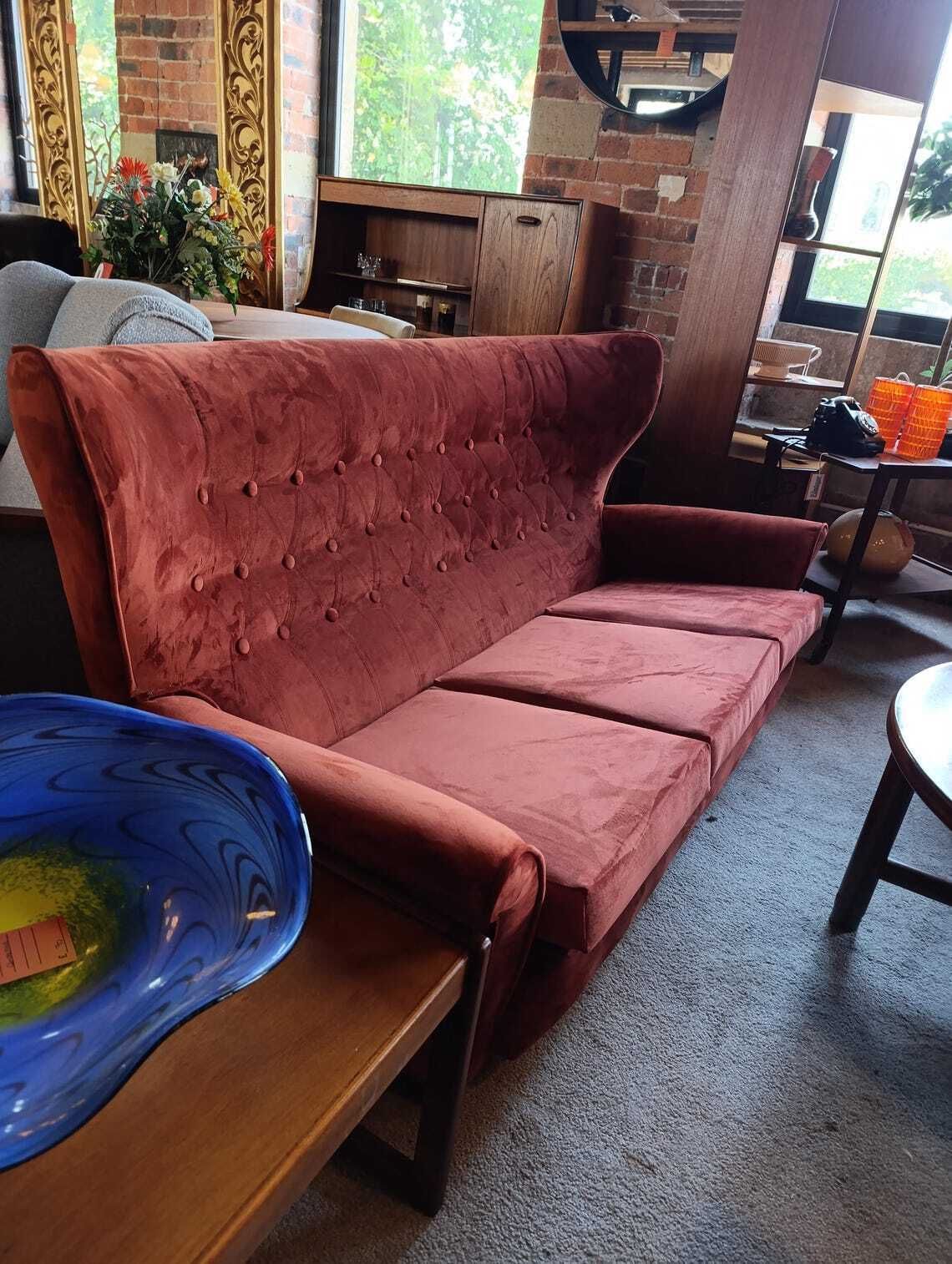 Rare 1960s G Plan Blofeld Swivel And Tilt Three Piece Suite  Fully Restored In Burnt Orange Velvet photo Furniture