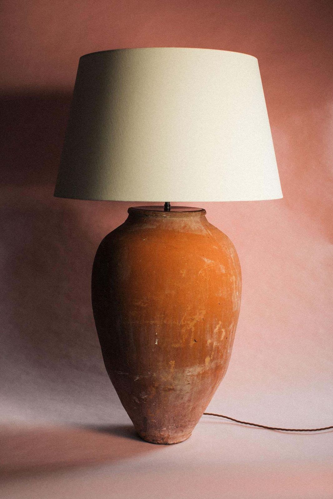 Burnt Earth Monument Lamp photo vintage