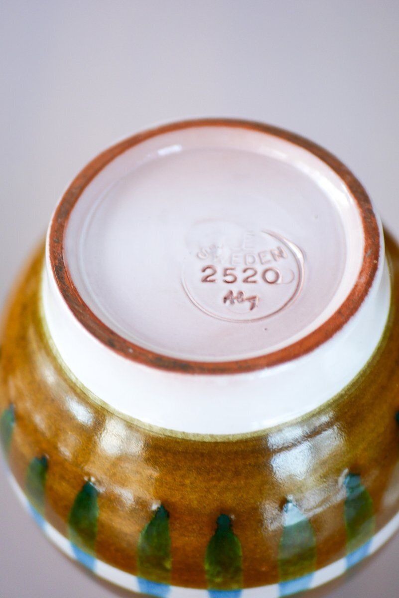 Woonaccessoires Faenza Vaas van Ingrid Atterberg voor Upsala Ekeby, Zweden, 1960 photo