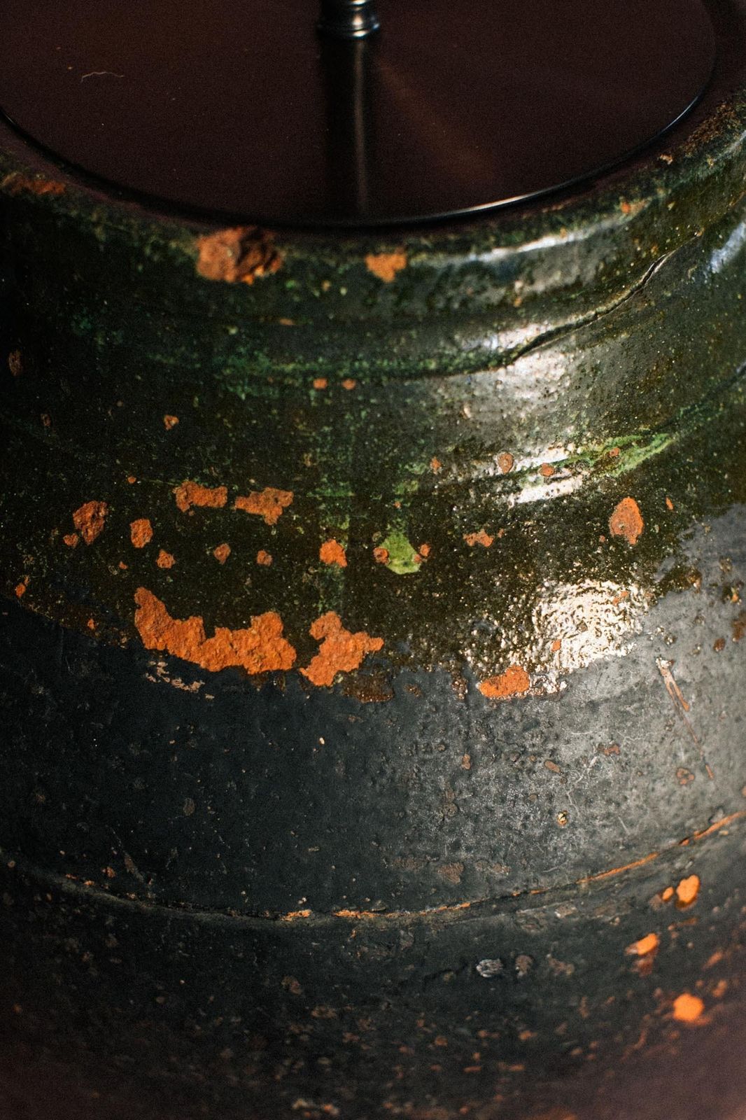 Inkfall Terracotta Lamp photo for sale