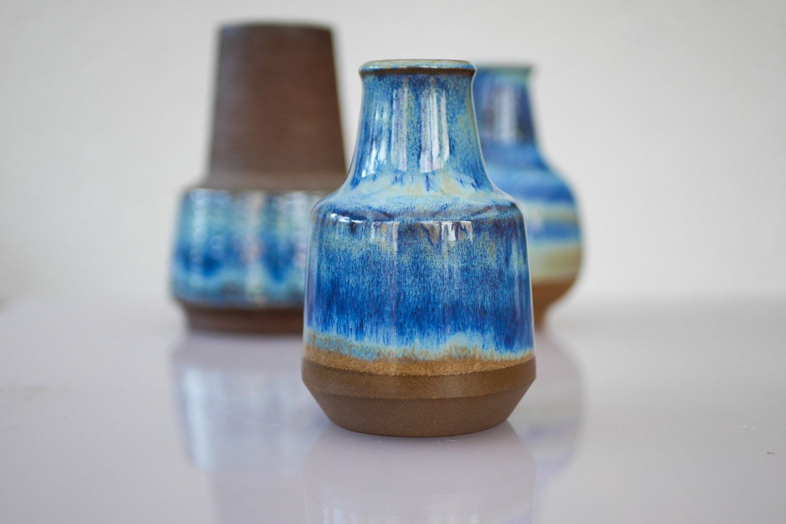 Vases en céramique mid-century modern par Michael Andersen, années 1960, lot de 4 photo vinterior