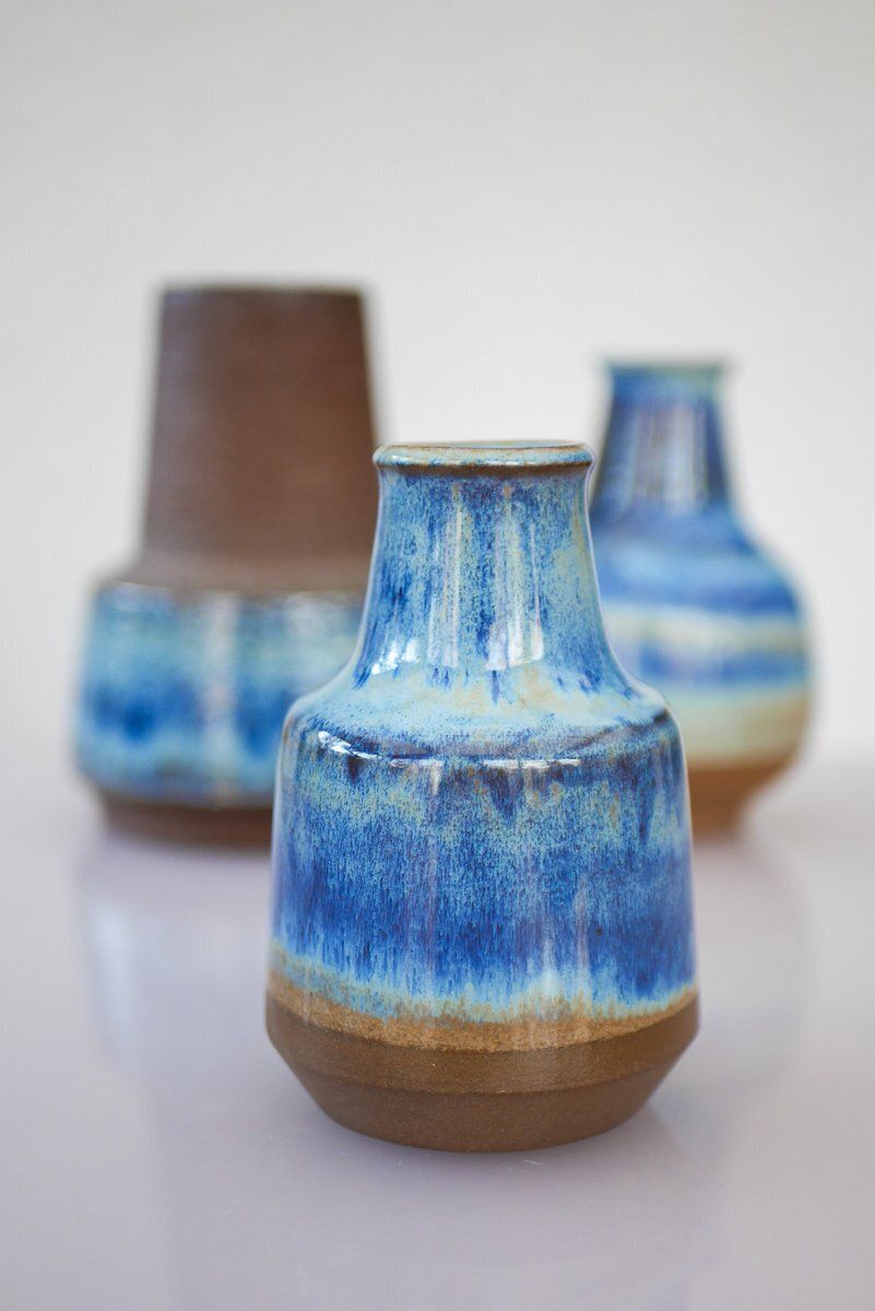Vases en céramique mid-century modern par Michael Andersen, années 1960, lot de 4 photo buy