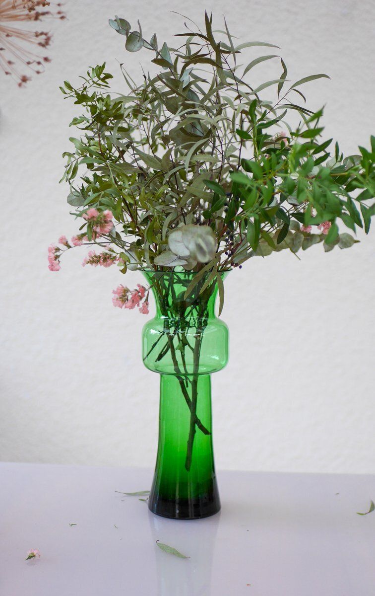 Grand vase Tang-Li vert, par Morales-Schildt pour Kosta photo vintage