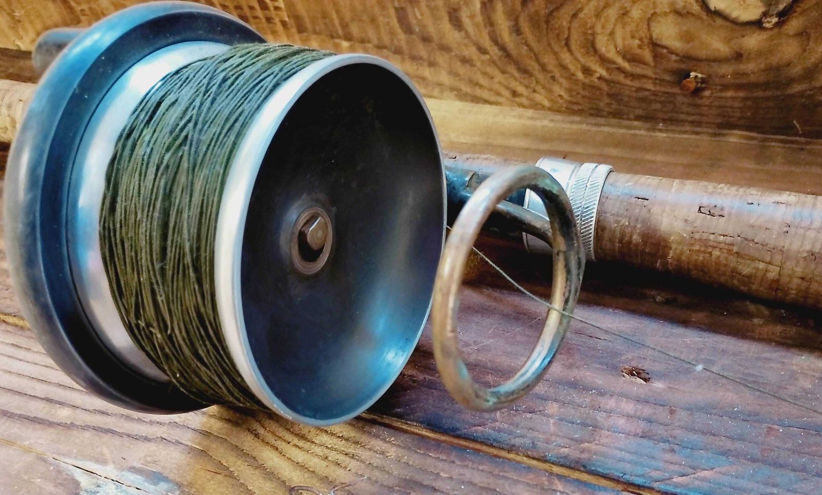 Antique Malloch Patent Side Cast Fishing Reel photo vintage