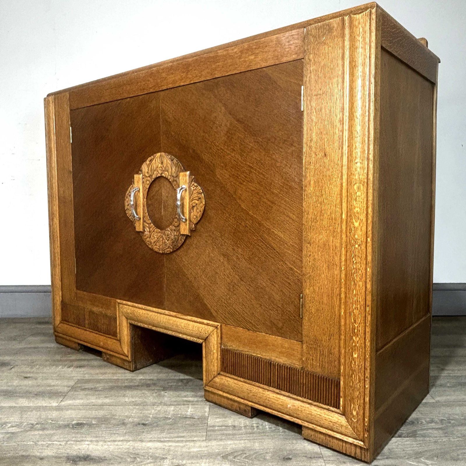 Fab Fully Refinished Art Deco Oak Sideboard/Buffet C1930 photo furniture