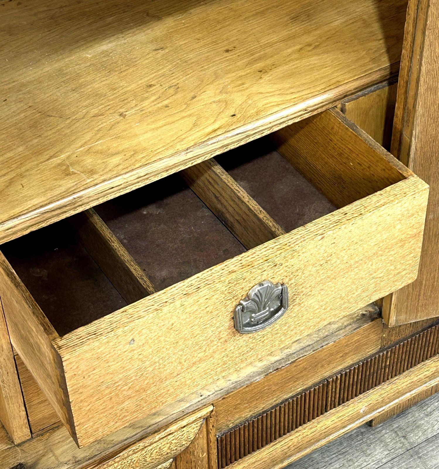 photo for sale Fab Fully Refinished Art Deco Oak Sideboard/Buffet C1930