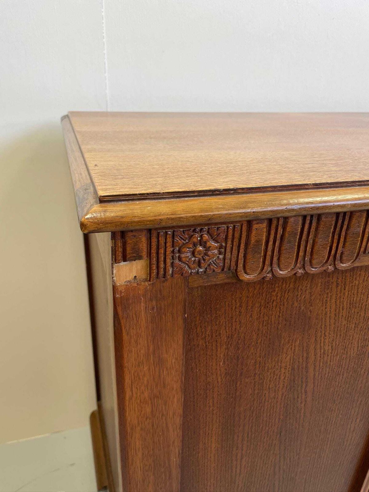 Vintage Wooden Ottoman Or Blanket Box Chest Storage photo 255.0