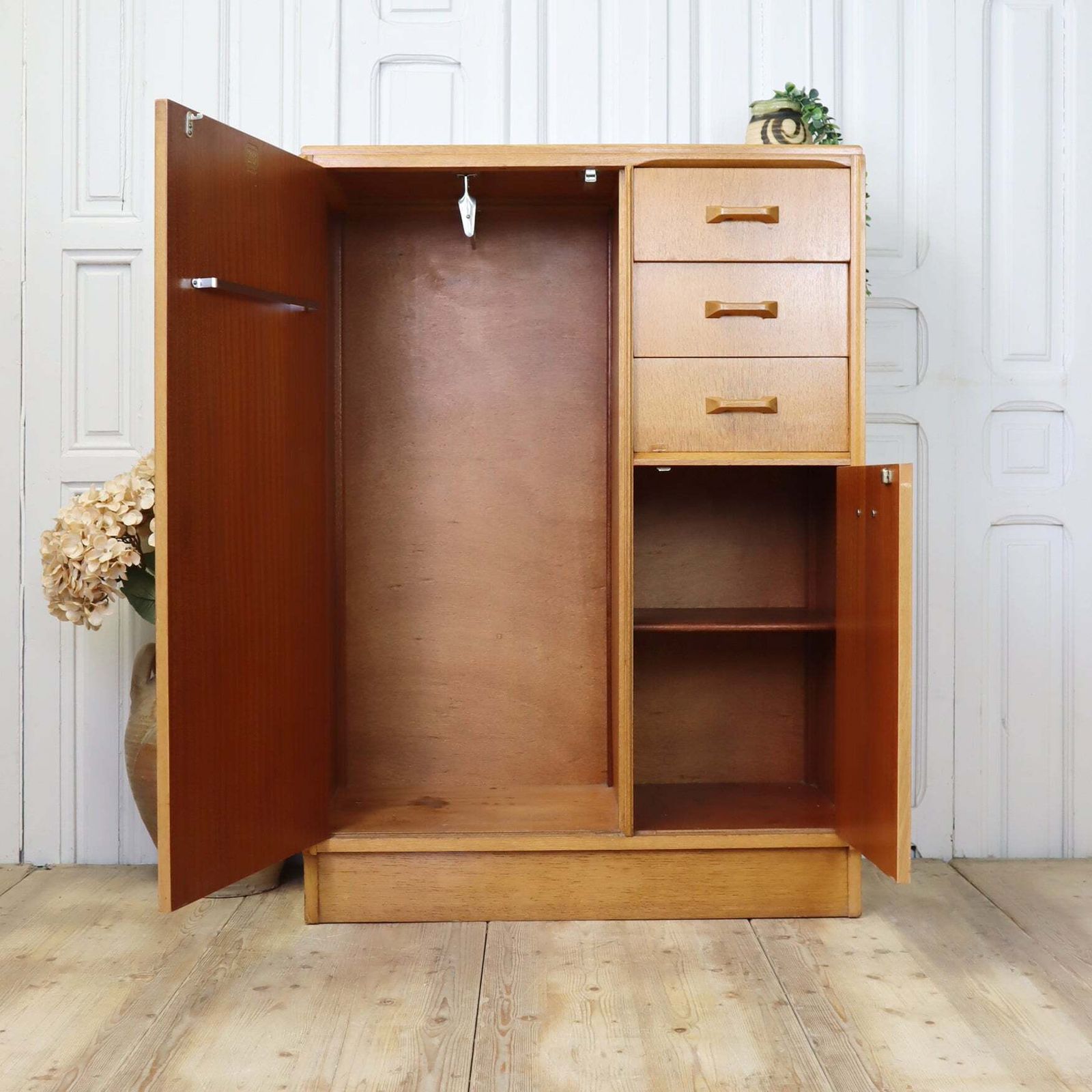 Mid Century G Plan Brandon Gentleman's Compactum Wardrobe 0606a photo for sale
