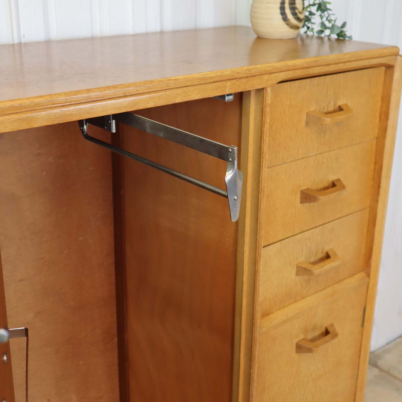 Mid Century G Plan Brandon Gentleman's Compactum Wardrobe 0606a photo Furniture