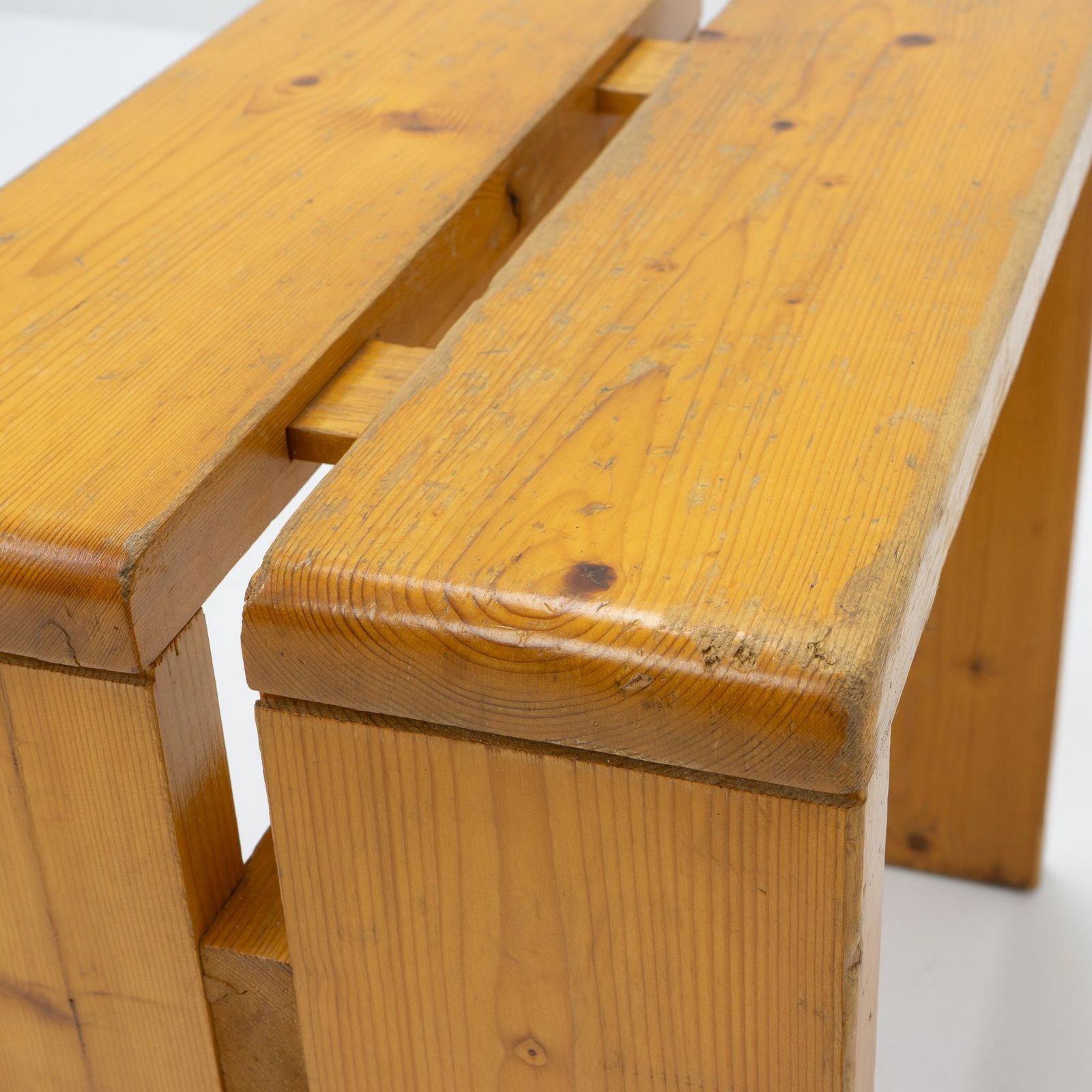French Design Charlotte Perriand, Pine Stool For Les Arcs, 1950s photo 1455.0