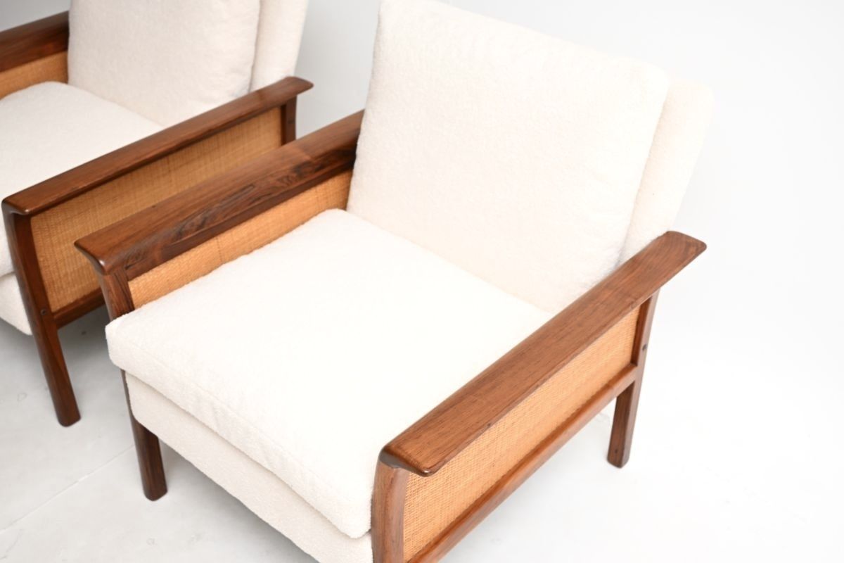 Pair Of Vintage Scandinavian Rosewood Armchairs By Knut Sæter For Vatne Mobler photo vinterior