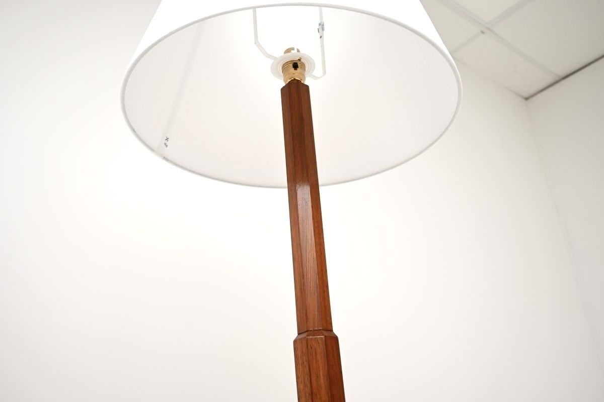 Pair Of Art Deco Walnut Floor Lamps photo vinterior