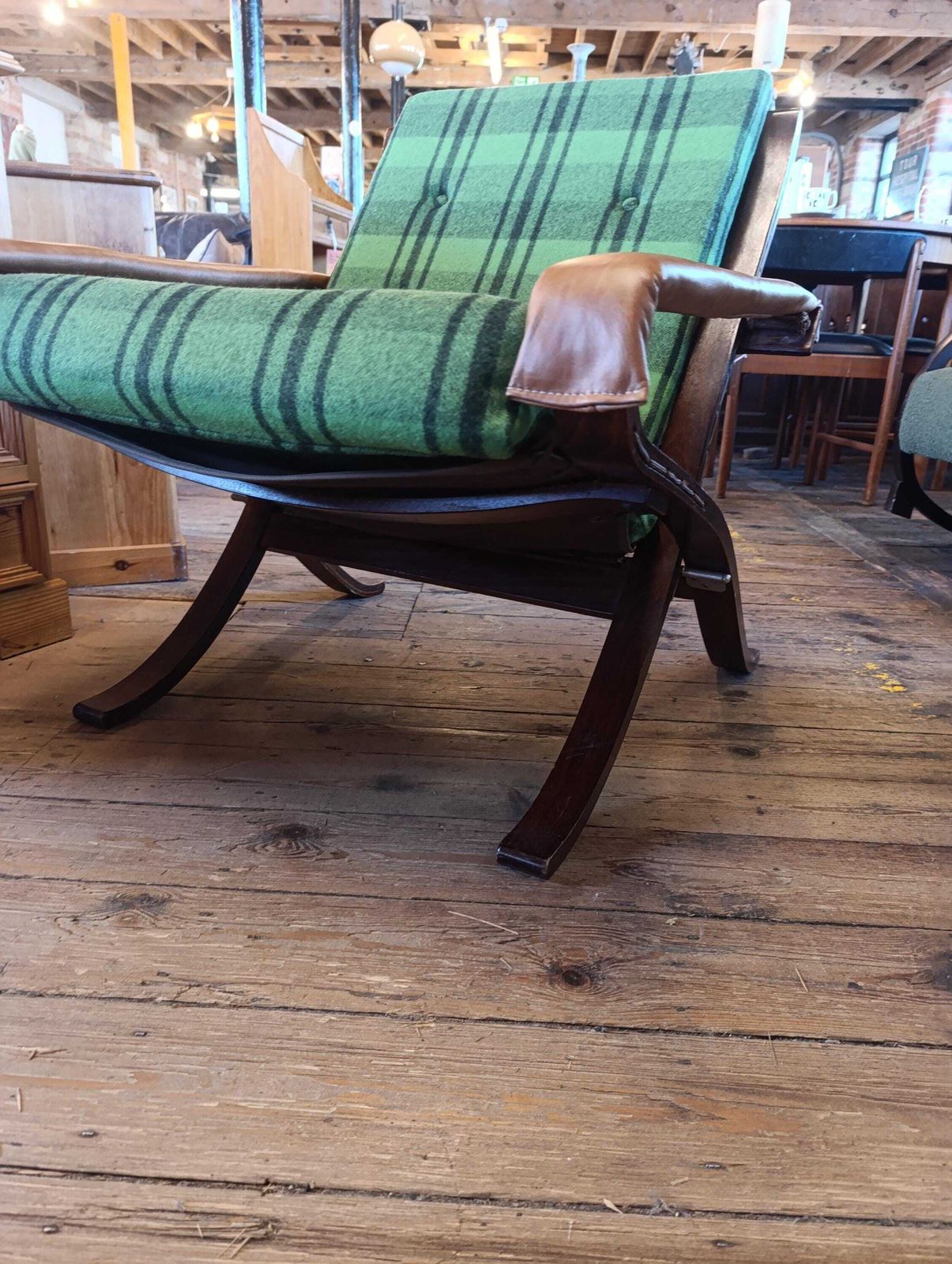 photo furniture Rare 1960s Ingmar Relling “Flex Safari” Folding Chair In Rosewood | Westnofa | Norwegian Modernism