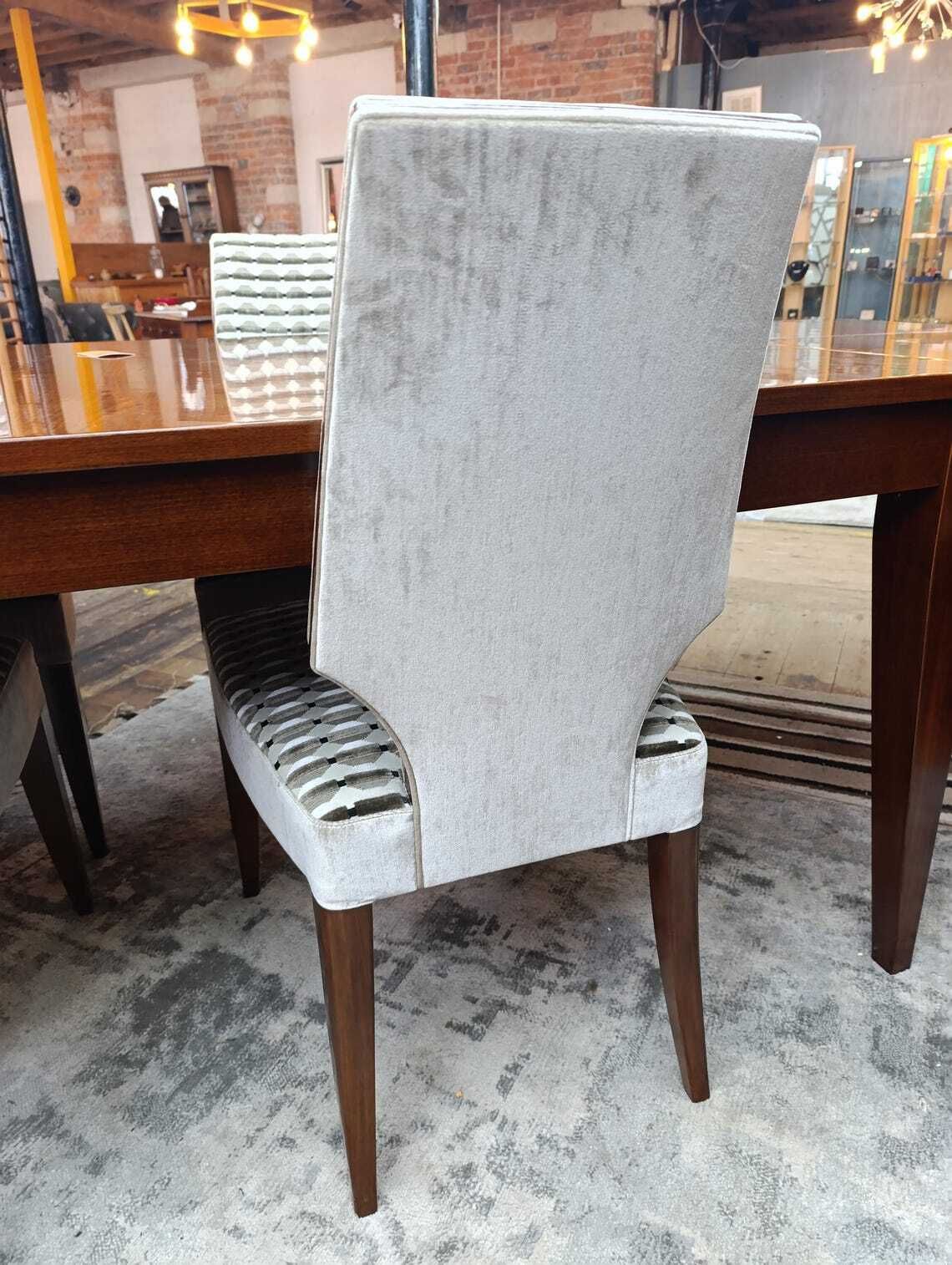photo buy Italian Selva Extending Dining Table With Six Upholstered Chairs
