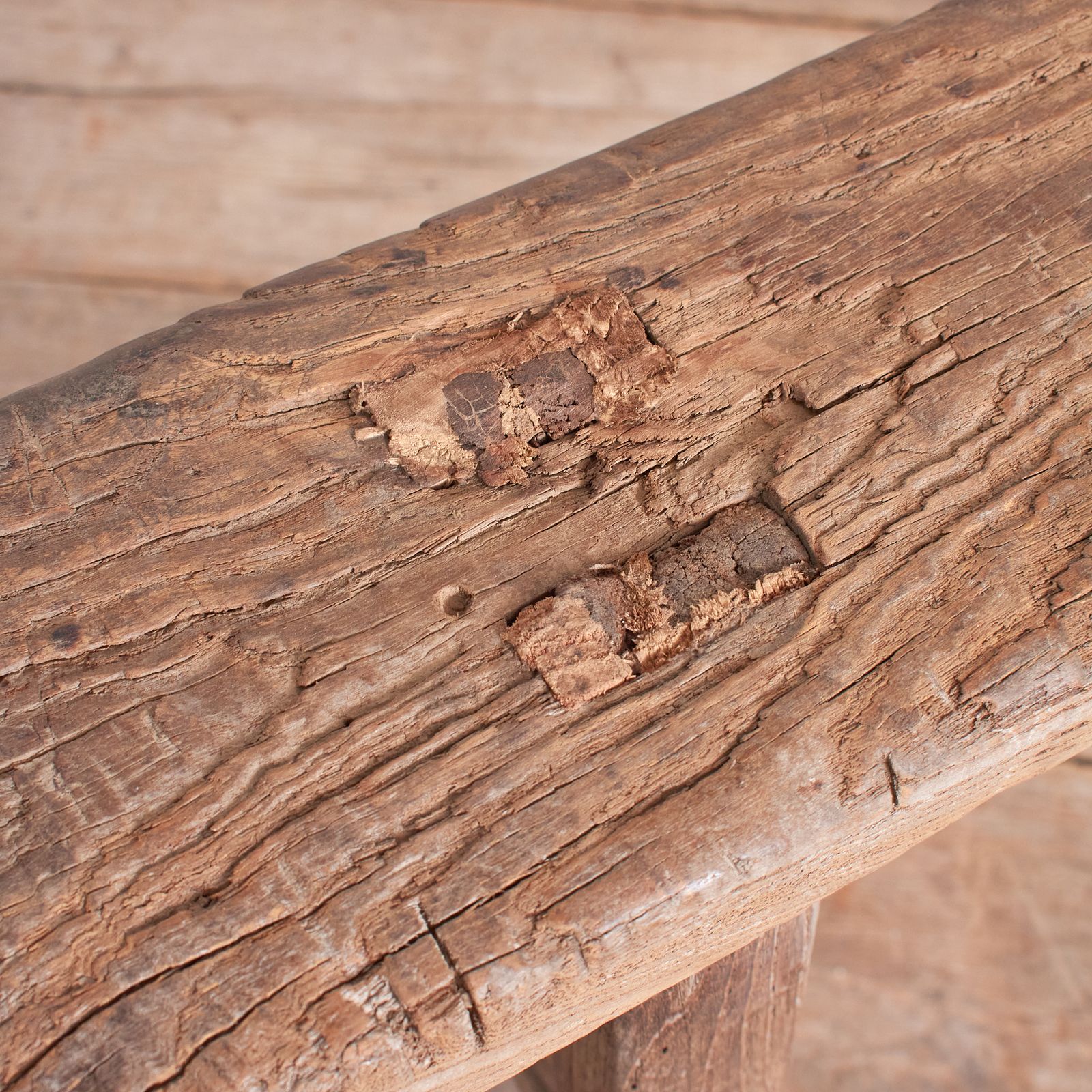 Antique Reclaimed Rustic Wooden Hallway Pig Bench  Dd photo for sale