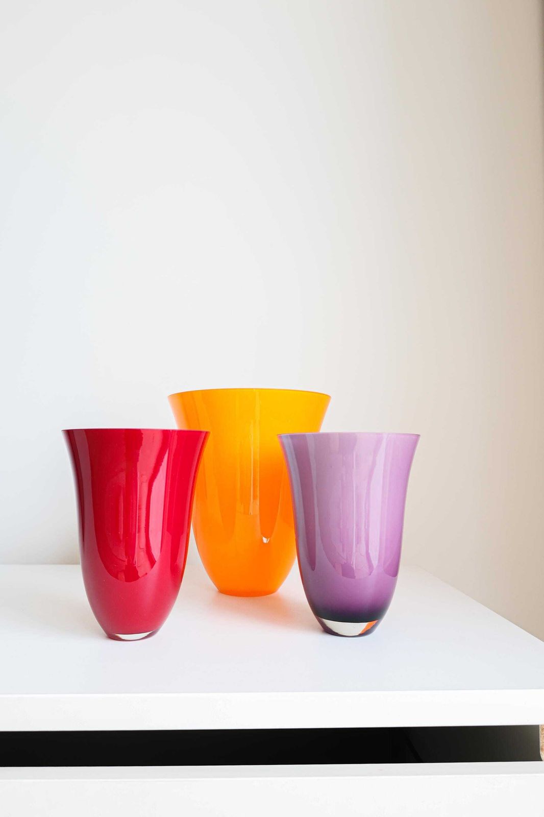 Carlo Nason, Set Of 3 Colorful Vases, 1980s/1990s. photo 808.0