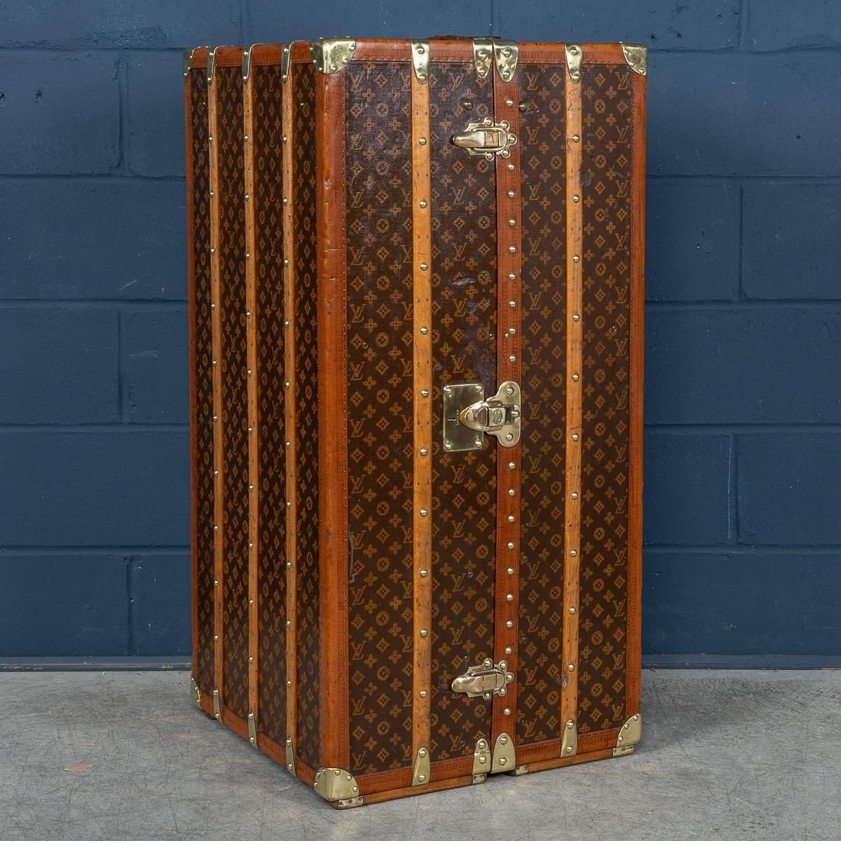 20th Century Louis Vuitton Wardrobe Trunk In Monogram Canvas, France C.1930 photo for sale
