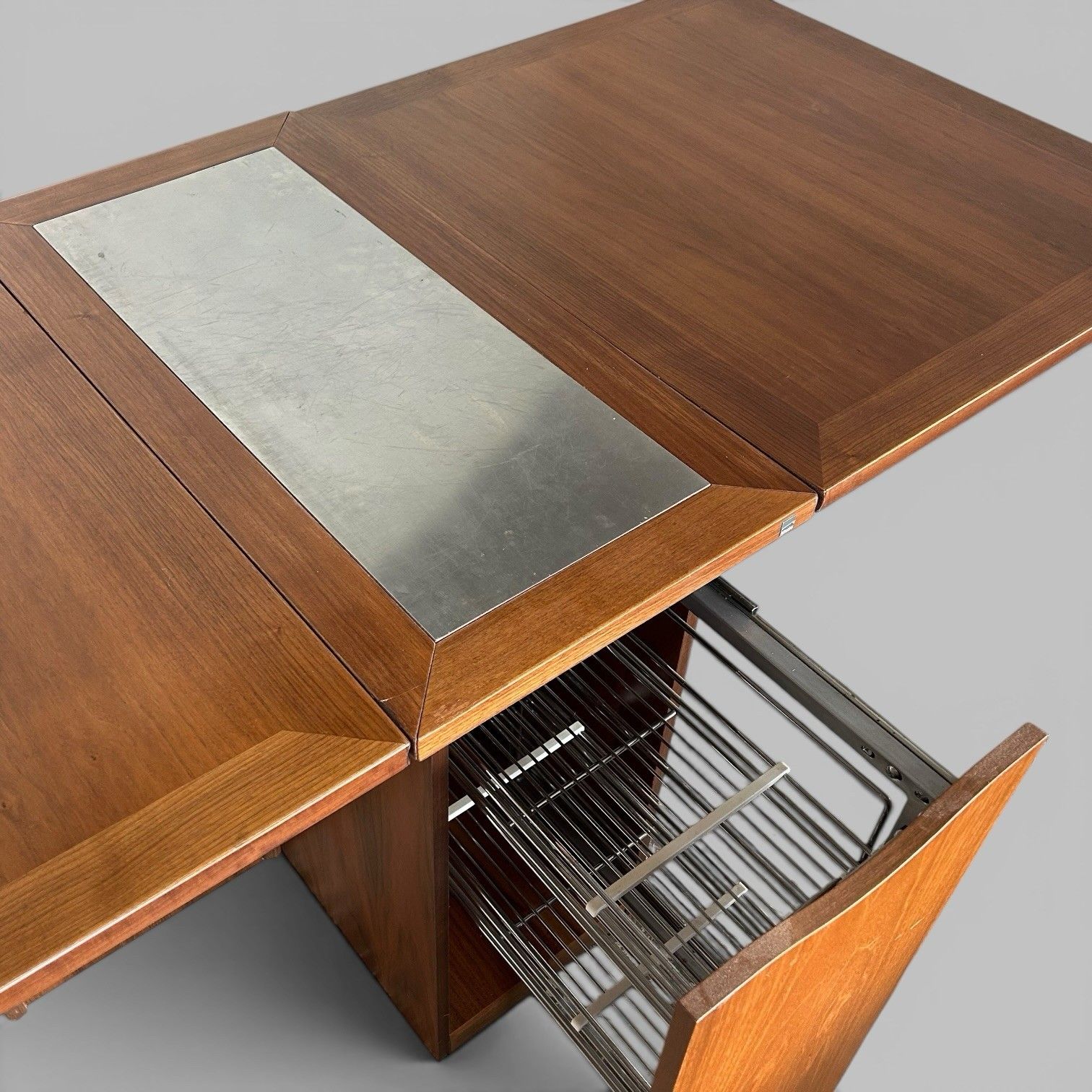 photo furniture Skovby Danish Teak Drop Leaf Dining Table With Storage