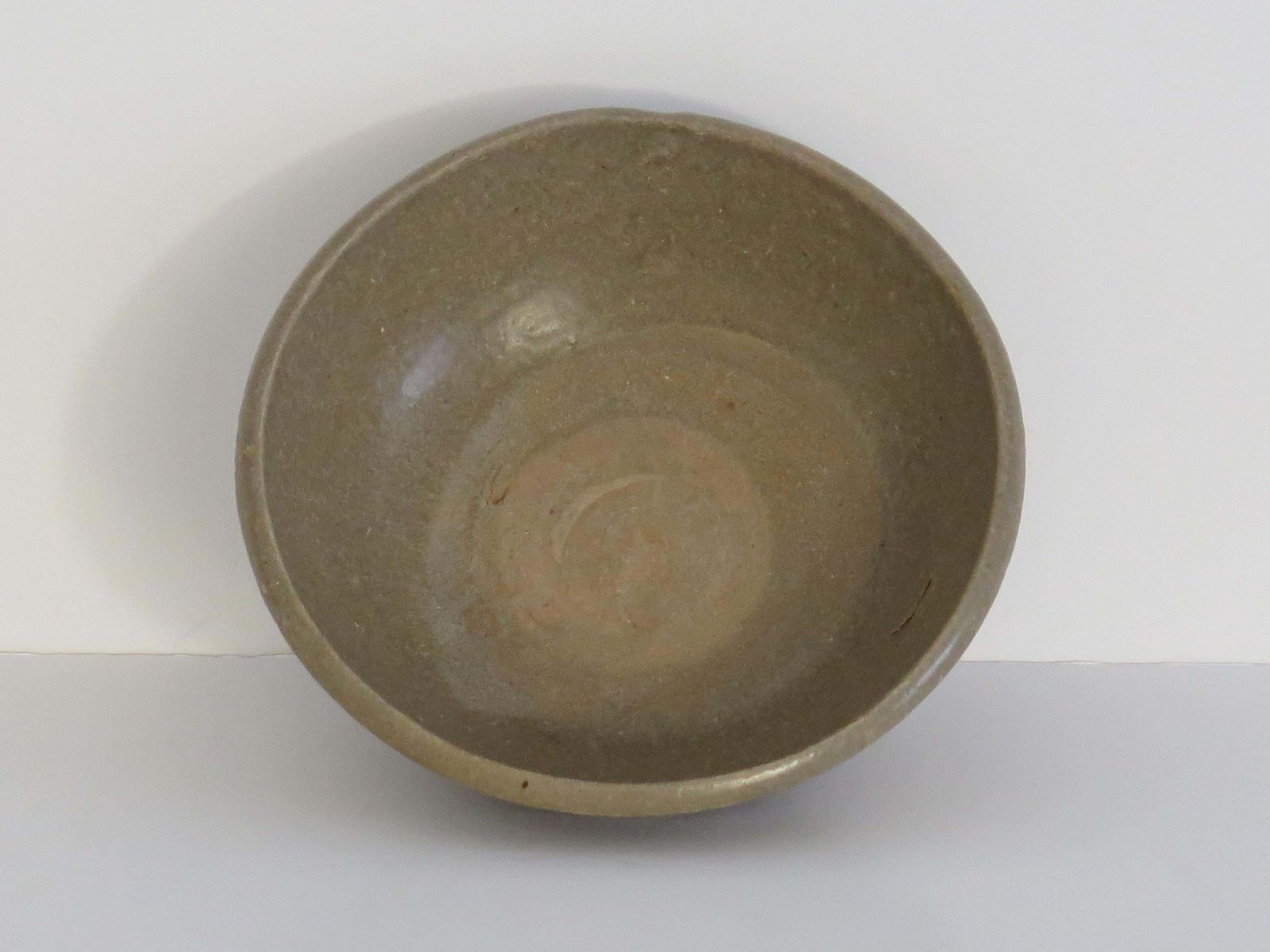 Chinese Export Longquan Celadon Bowl, Antiek Steengoed, ca. 1400 photo vintage