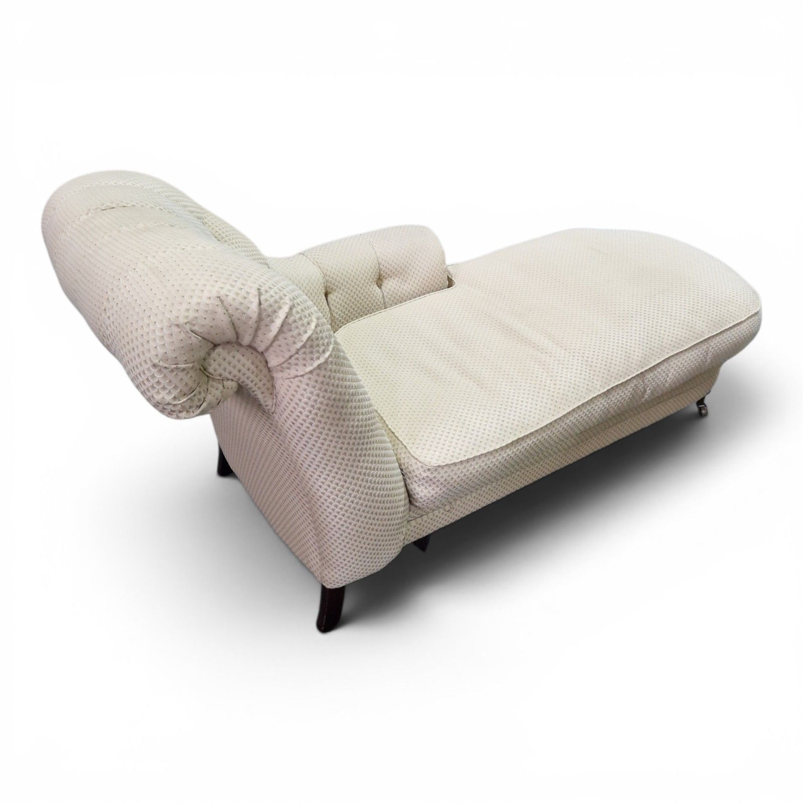 Victorian Style Chaise Longue Button Back Daybed Lounge Chair Sofa Settee photo vintage