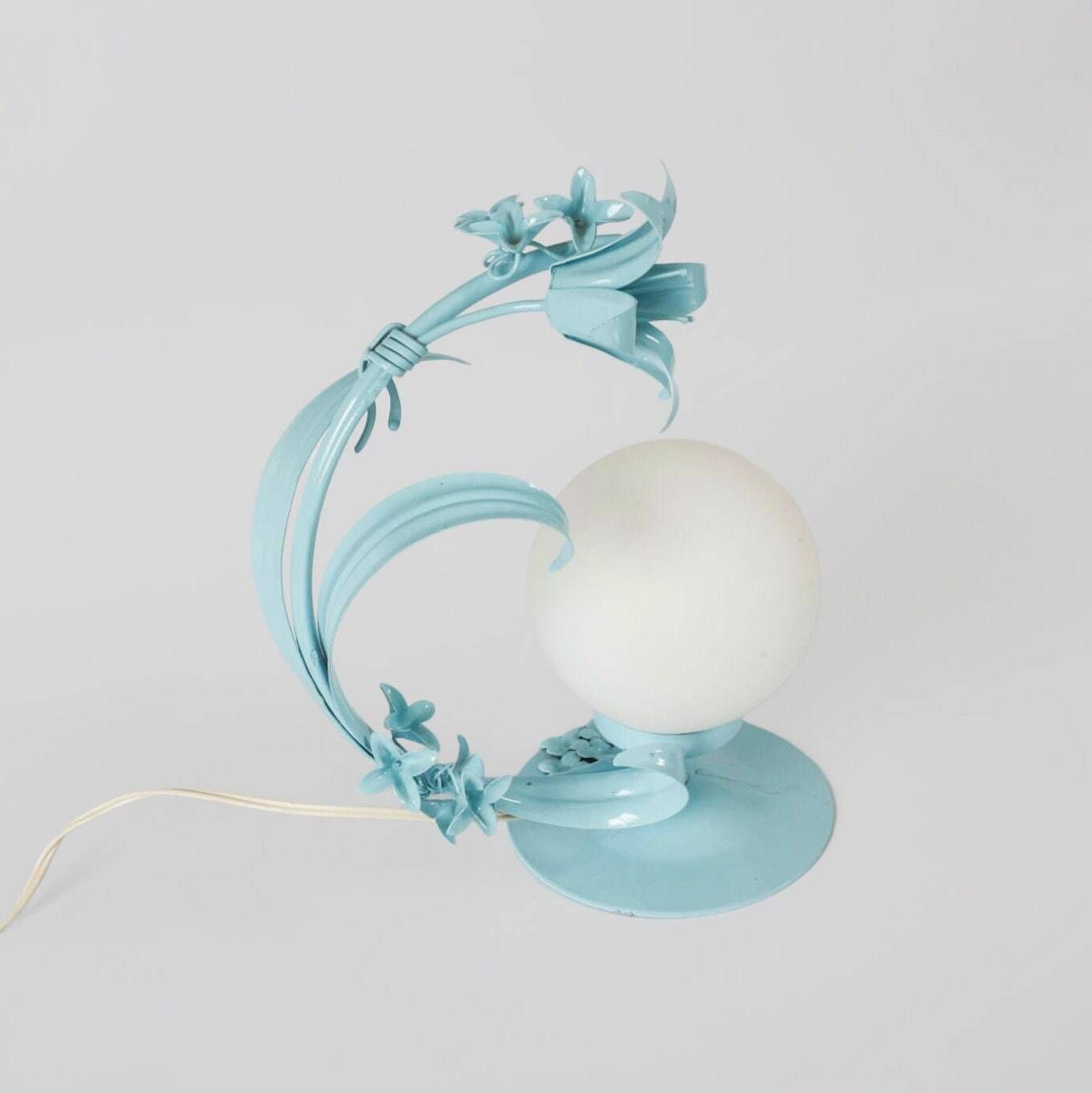 Vintage Floral Hans Kögl Table Lamp