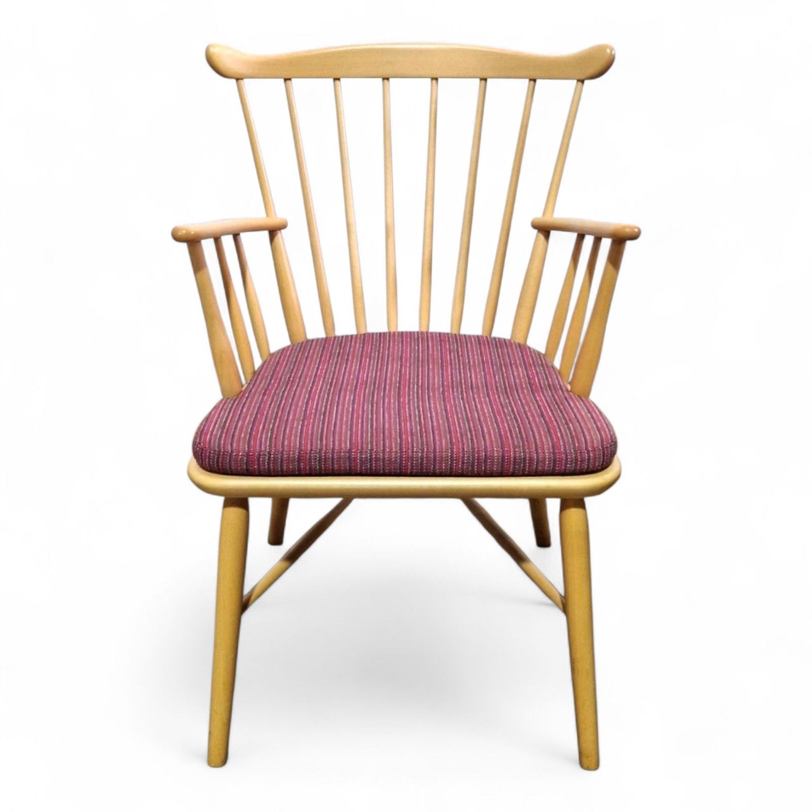 Farstrup Danish Beech Armchair Mid Century Modern Scandinavian Windsor Chair photo furniture