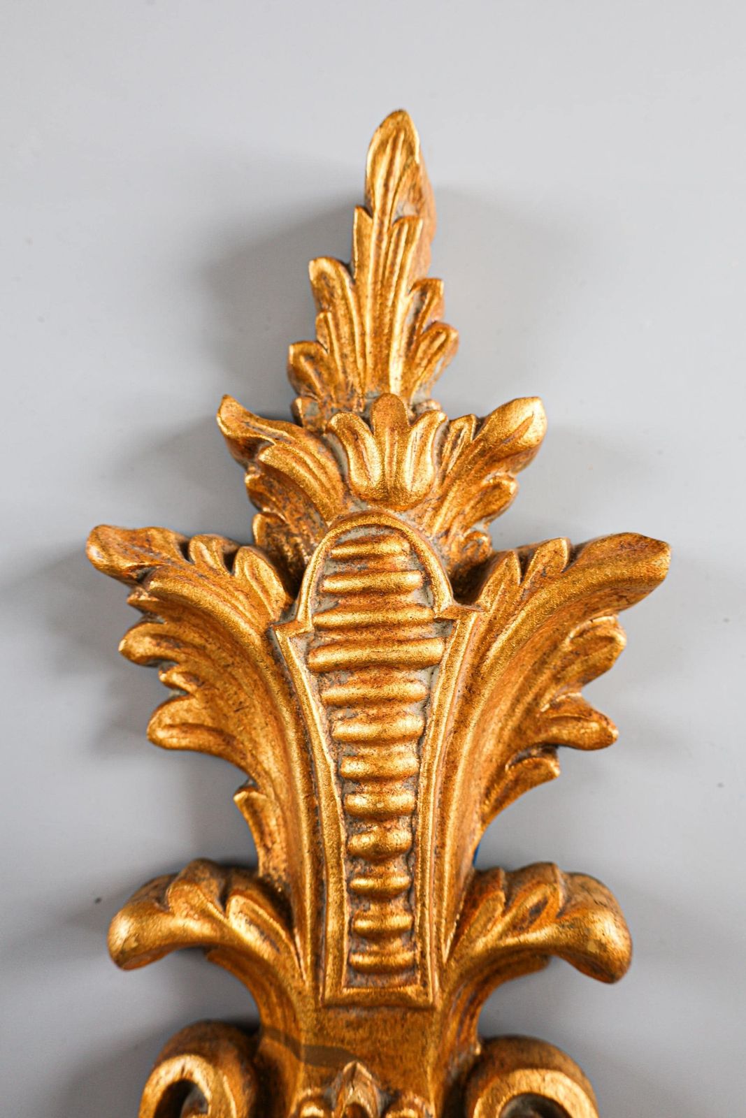 Pair Of Gilt Wood Florentine Wall Lamps, 1960s, Italy. photo Lighting