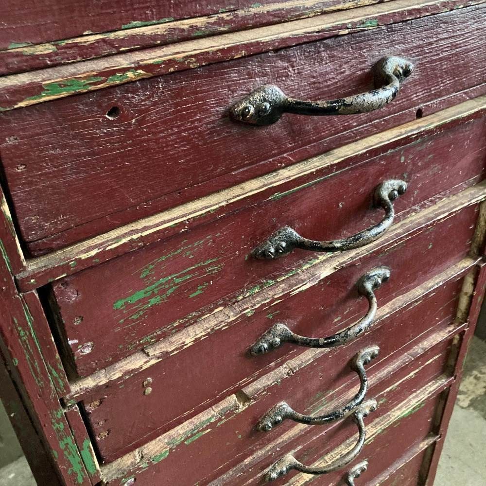Vintage Homemade Bank Of Drawers photo 575.0