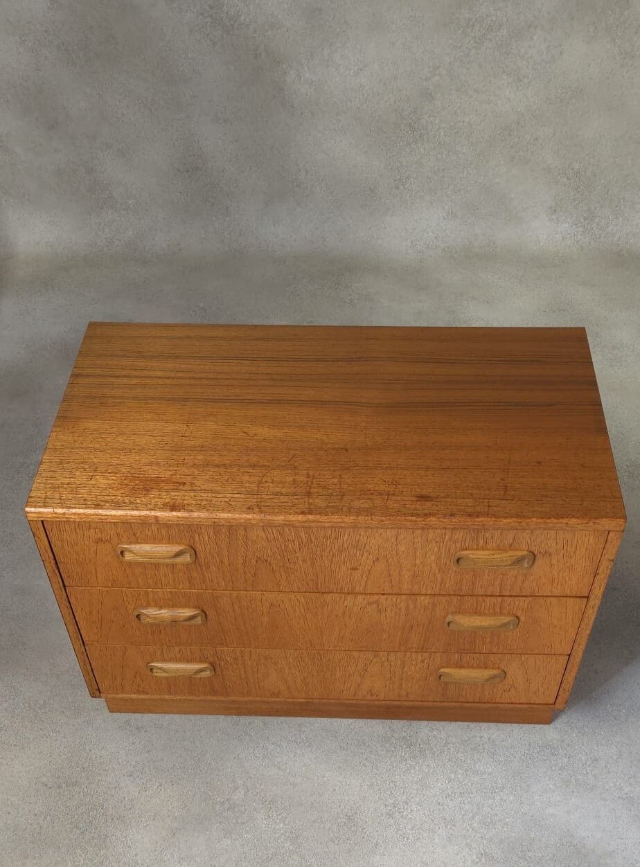 photo vintage Mid Century G Plan Fresco Teak Chest Of Drawers 3 Drawer Chest