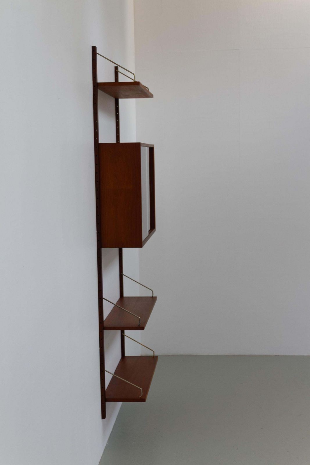 1100.0 Danish Modern 1 Bay Modular Teak Wall Unit By Poul Cadovius For Cado, 1960s. photo