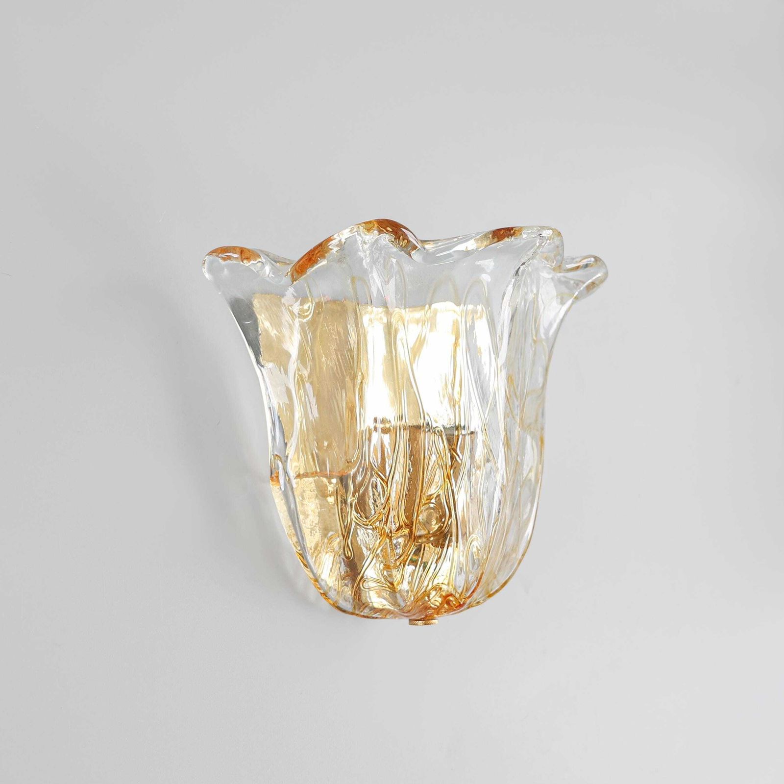 La Murrina Schelpvormige Wandlamp, Jaren 1980. photo for sale