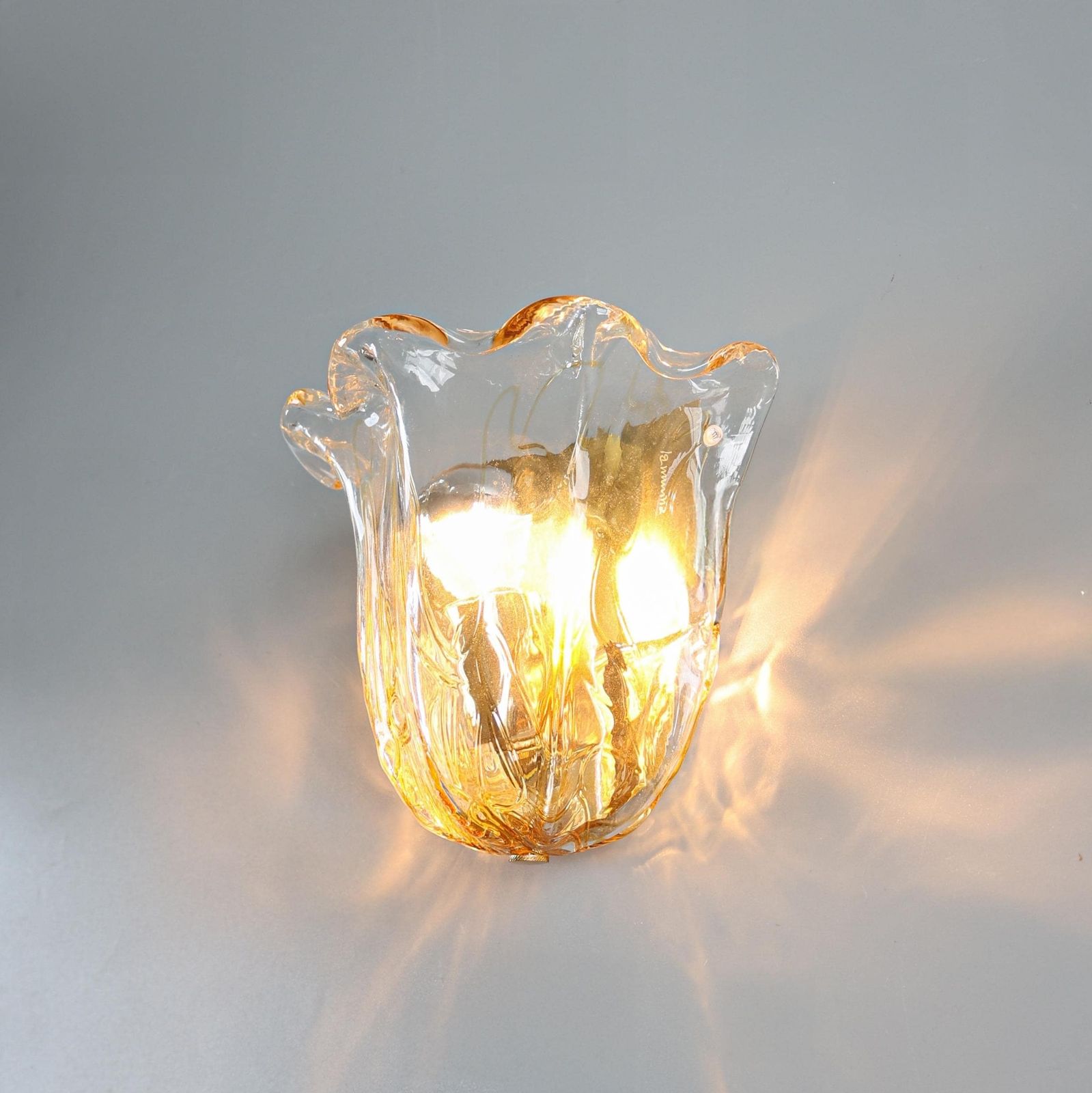 La Murrina Schelpvormige Wandlamp, Jaren 1980. photo Verlichting