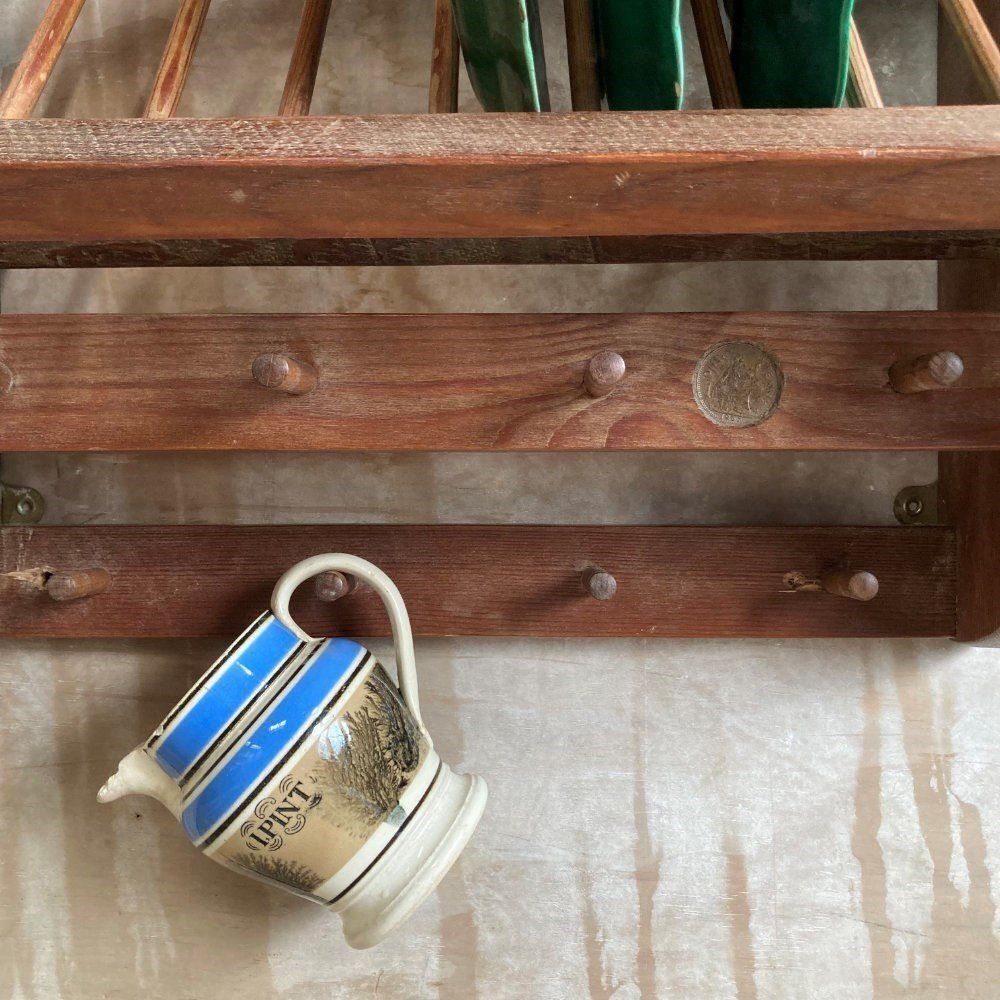 photo furniture Vintage Kitchen Plate Rack, 1960s