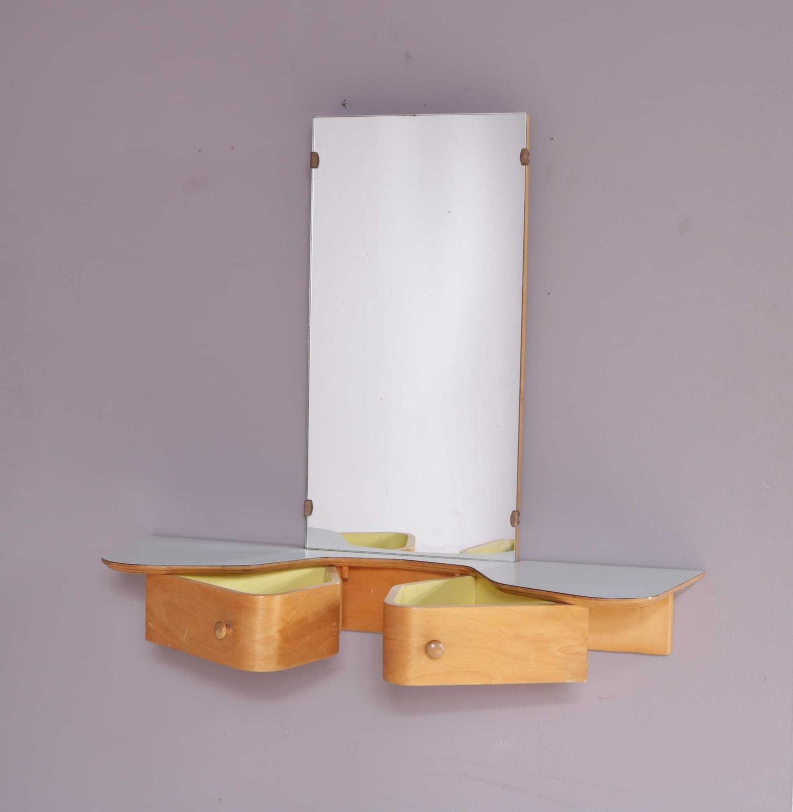 1950s Dressing Table With Mirror Wall Mounted Eb 05 Pastoe Nl photo buy