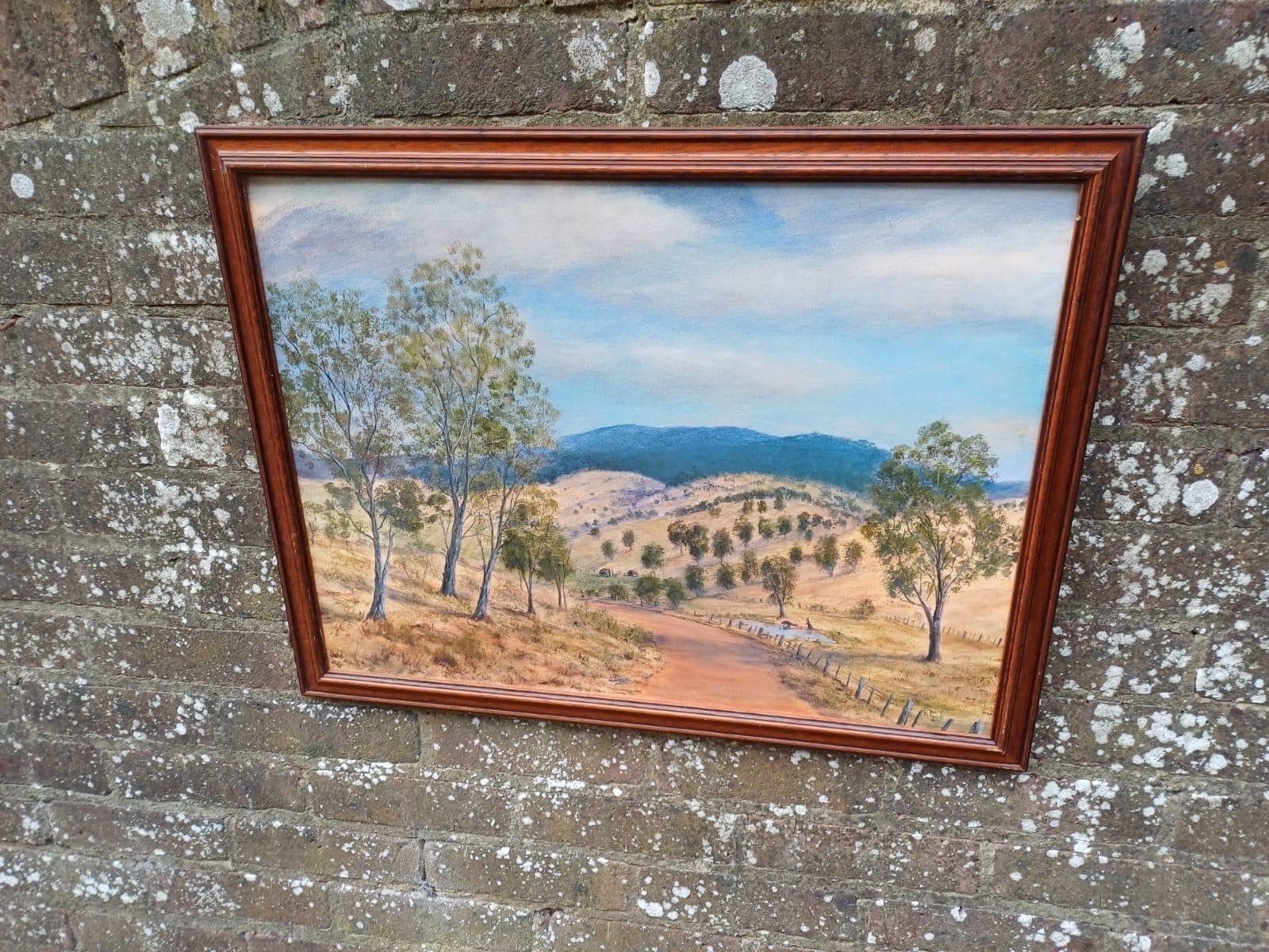 Vintage Australian Landscape Oil Painting By Roger Tuck, Tambo Valley Victoria Australia