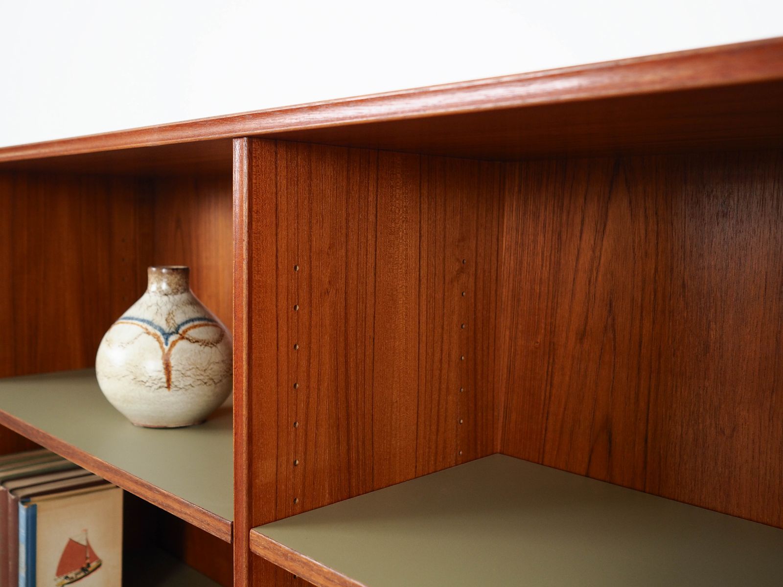Teak Bookcase, German Design, 1970s, Manufactured By Rt Möbel photo vintage