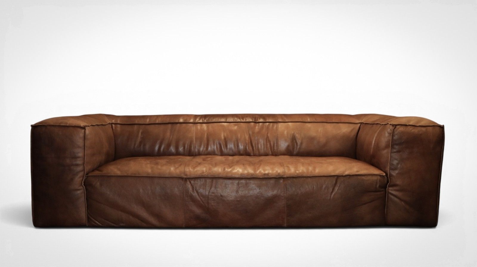 Stunning Timothy Oulton Scruffy Sofa Armchair Set In Vegabond Brown Leather 🚚 photo furniture
