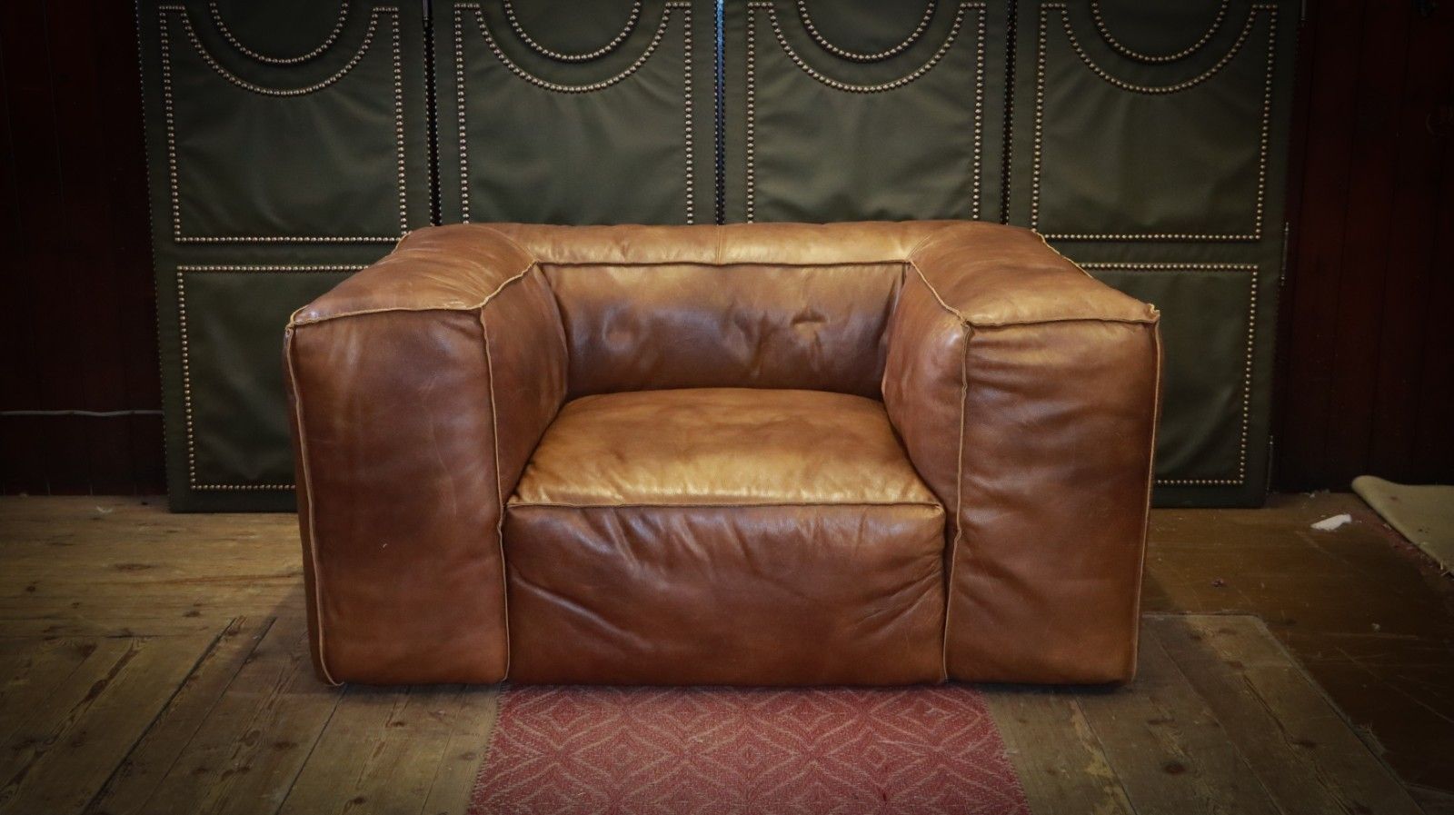 Stunning Timothy Oulton Scruffy Sofa Armchair Set In Vegabond Brown Leather 🚚 photo Furniture