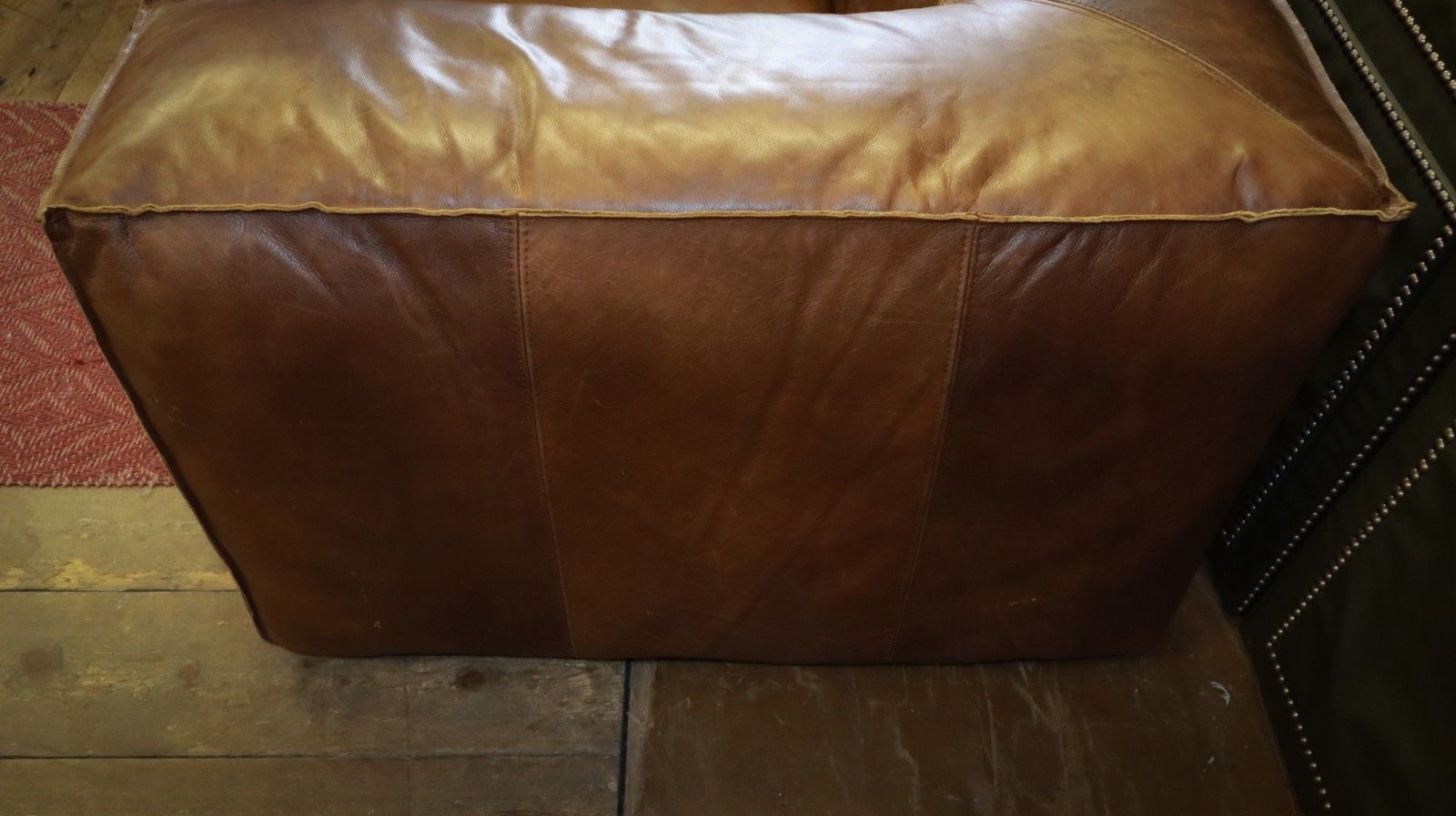 photo furniture Stunning Timothy Oulton Scruffy Sofa Armchair Set In Vegabond Brown Leather 🚚