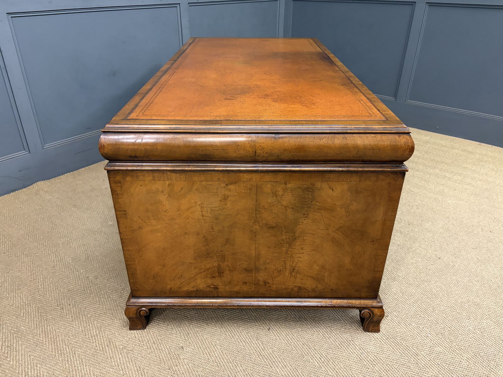 photo buy Burr Walnut Partners Pedestal Desk By Maple & Co.