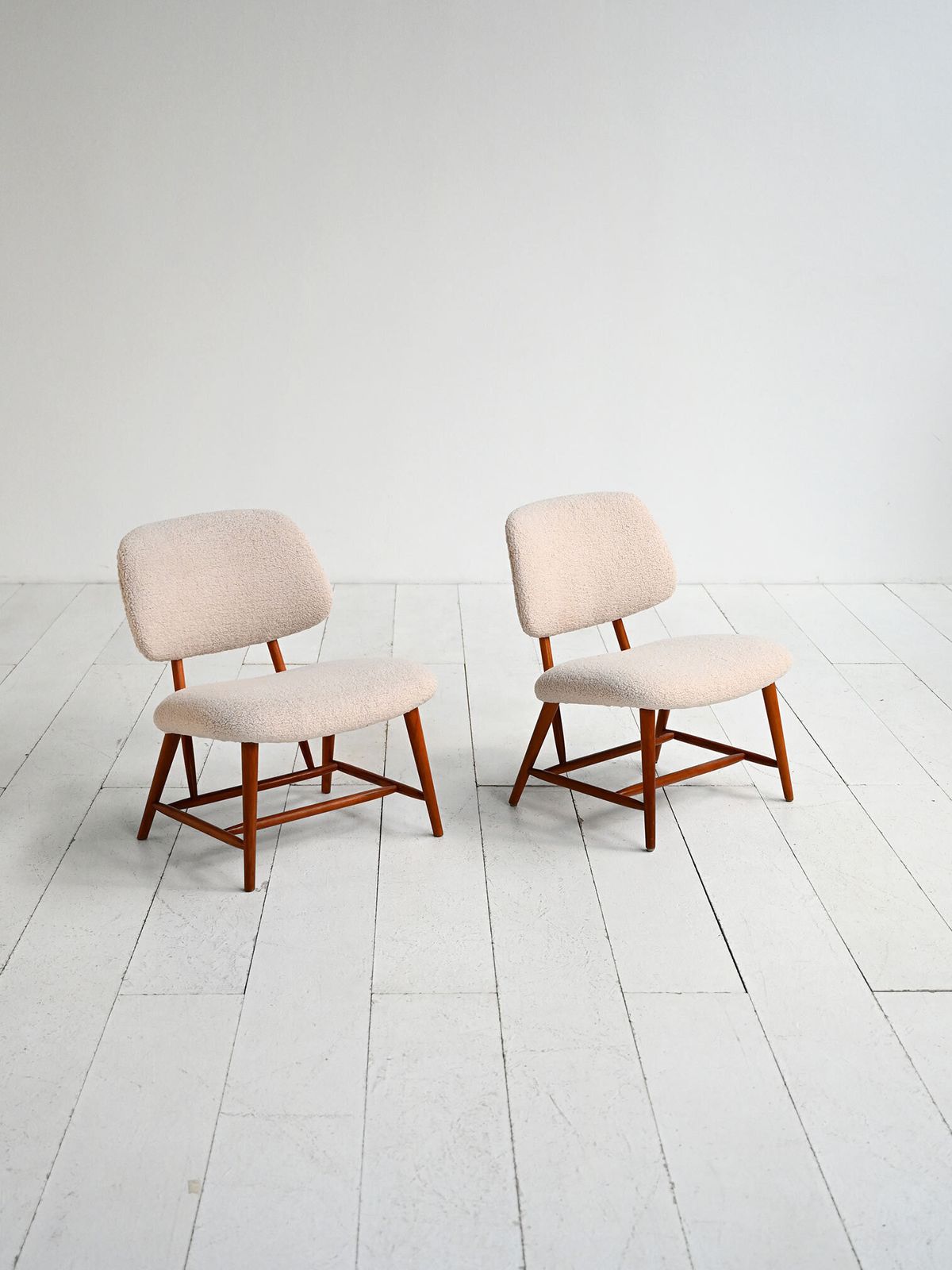 Paar "Teve" stoelen van Alf Svensson voor Ljungs Industrier, Zweden, ca. jaren 1950 photo Meubels