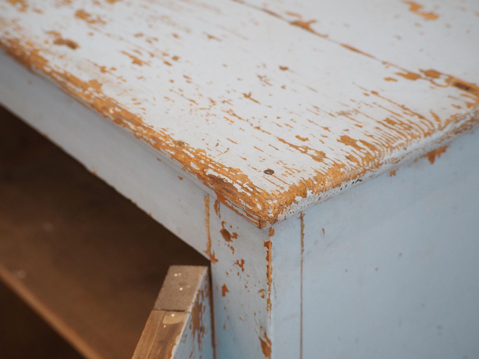 Vintage French Rustic Distressed Blue Painted Pine Cupboard / Pantry Cabinet photo for sale