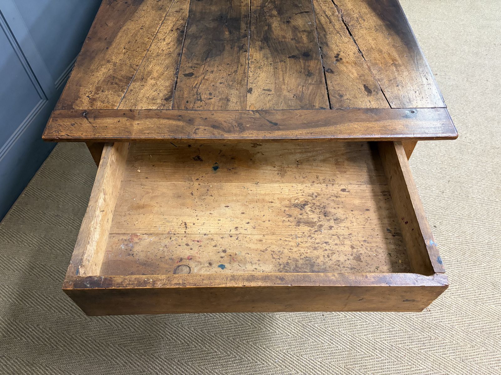 photo buy Early 19th Century Walnut Refectory Farmhouse Table