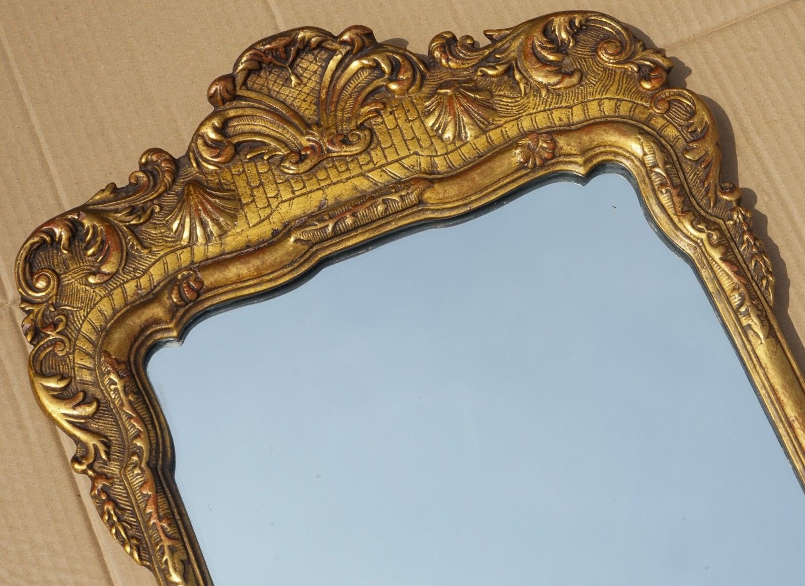 Antique George III Chippendale Style Gilted Wall Mirror photo Home Decor