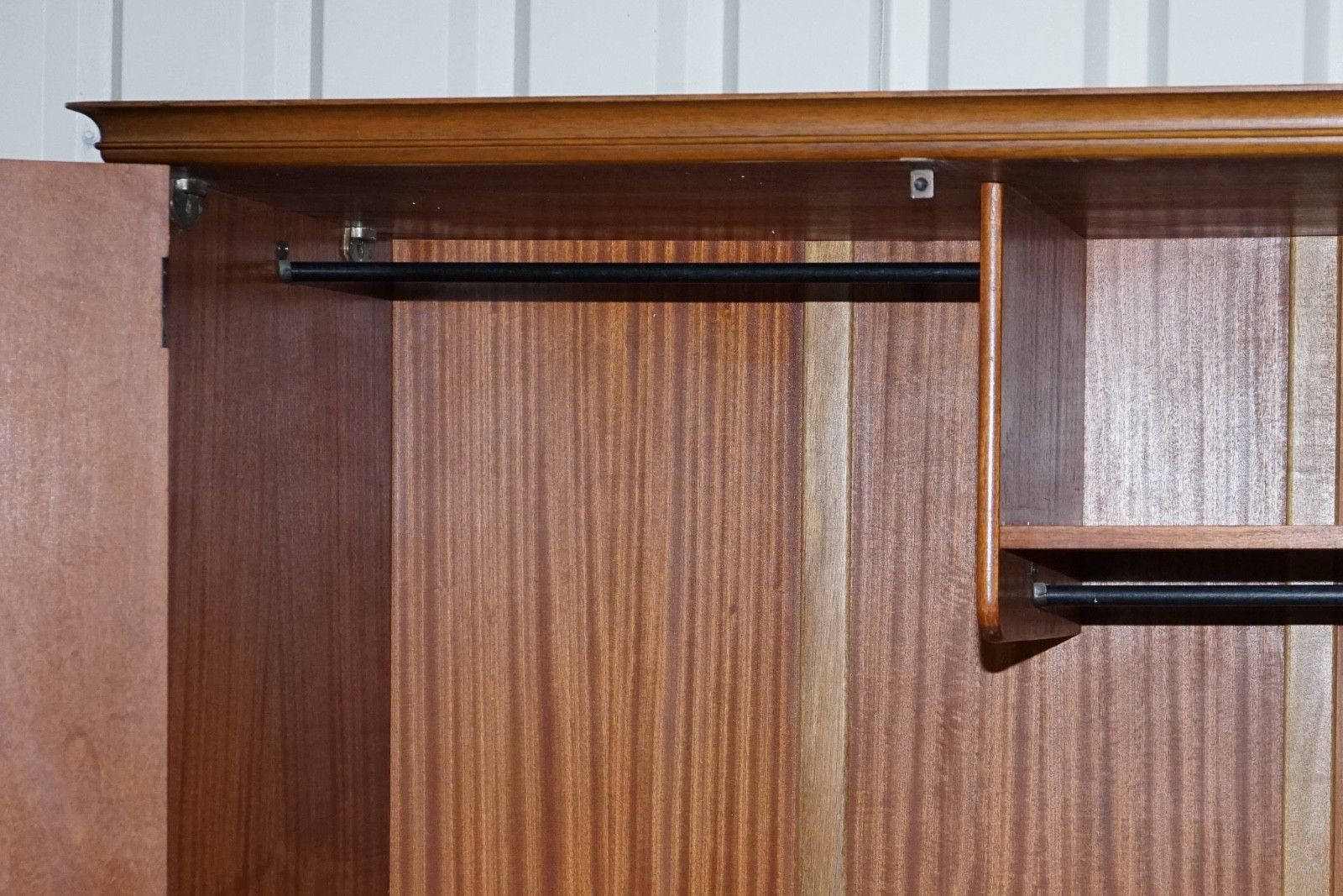 1650.0 Art Deco Style English Walnut Double Door Wardrobe Made By Dillon, England photo