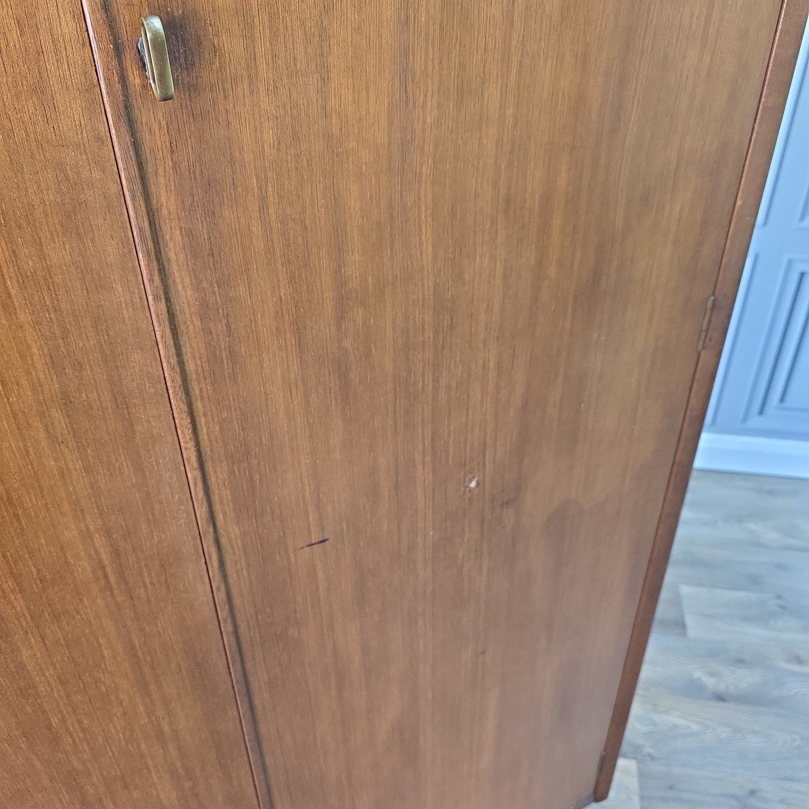 Vintage G Plan Wardrobe Tola & Black Mid Century Compactrobe Retro Mcm Tallboy photo vinterior