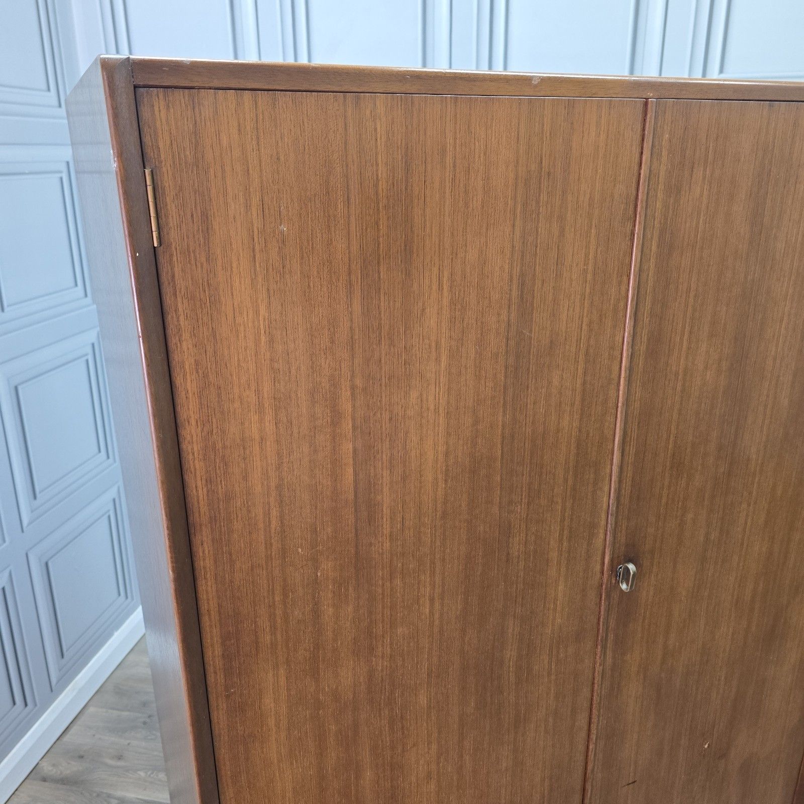 Vintage G Plan Wardrobe Tola & Black Mid Century Compactrobe Retro Mcm Tallboy photo vintage